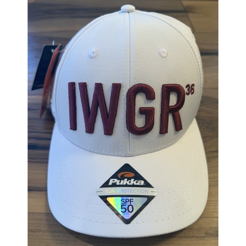 IWGR 36 Indian Wells Golf Resort Pukka SPF 50 Golf Hat Country Club Adjustable